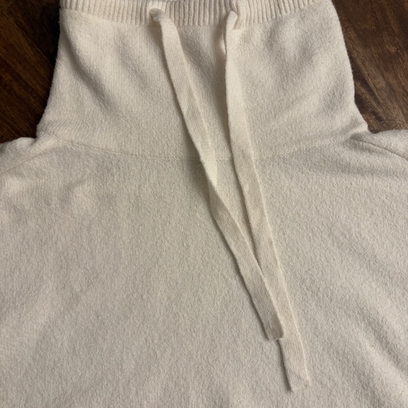 White Cowl Neck Sweater by Pale Sky, Medium - Picture 7 of 10
